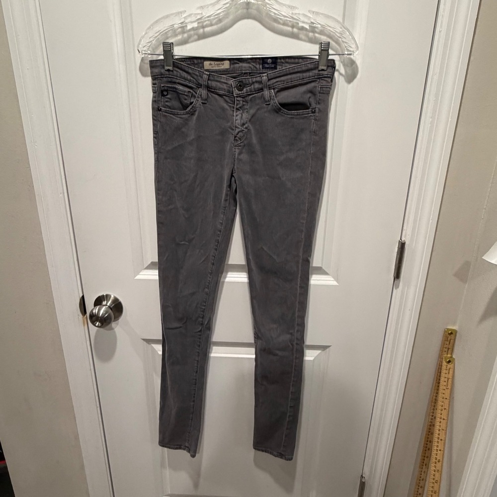AG Adriano Goldschmied Womens The Legging‎ Super Skinny Gray Jeans Size 25R